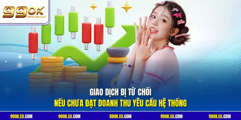 Giao dịch bị từ chối nếu chưa đạt doanh thu yêu cầu hệ thống