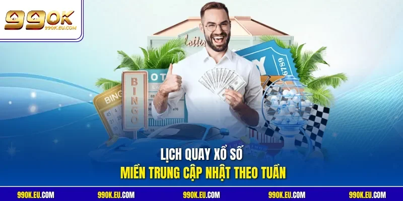 Lịch quay xổ số miền Trung cập nhật theo tuần
