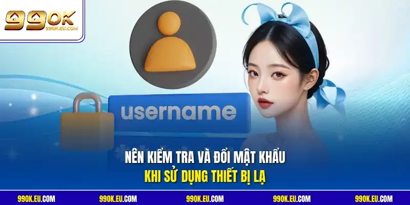 Nên kiểm tra và đổi mật khẩu khi sử dụng thiết bị lạ
